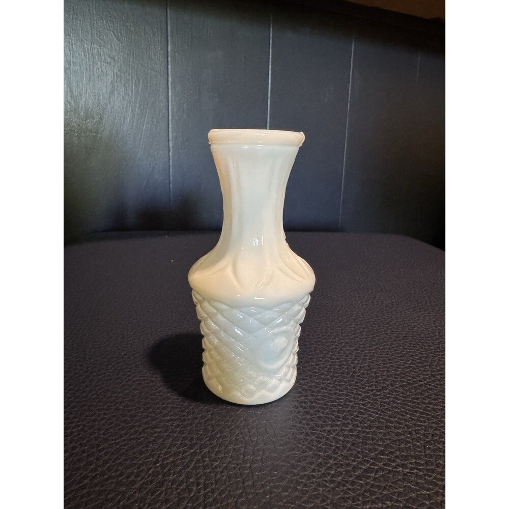Vintage Mid-Century Mini 5.5" Milk Glass Bud Vase